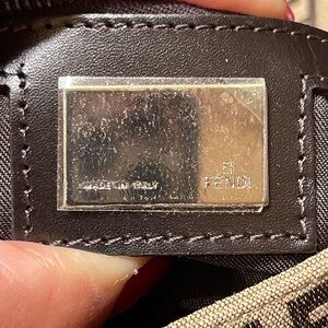 Authentic Fendi Zucca Logo Plate Closeups